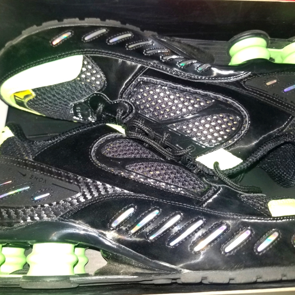 Nike Shox Enigma Black Lime Blast